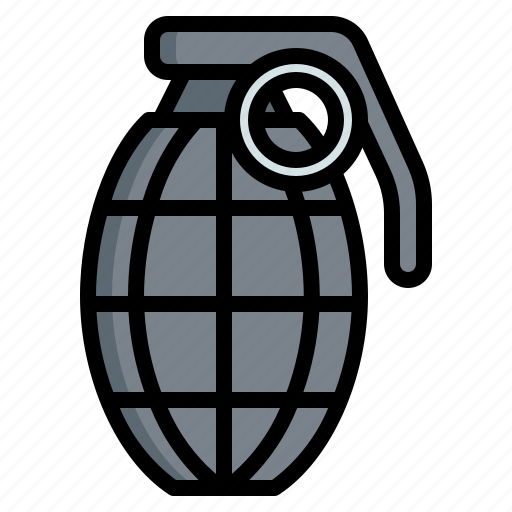Hand, grenade, war, terrorism, radiation, weapon, bomb icon - Download on Iconfinder