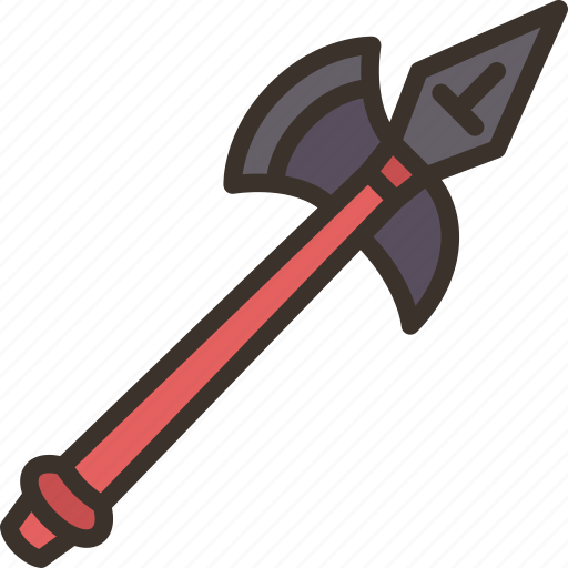Halberd, axe, battle, weapon, medieval icon - Download on Iconfinder