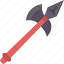 halberd, axe, battle, weapon, medieval