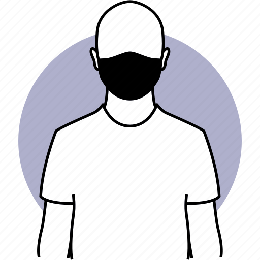 Mask, man, person, black, protection icon - Download on Iconfinder