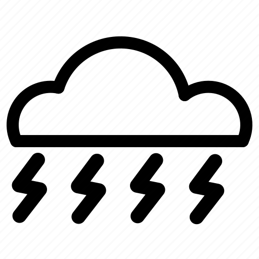 Cloud, rain, tunderstorm, weather icon - Download on Iconfinder