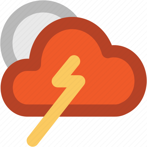 Cloud thunder, cloudy weather, lightning, storm, thunder, thunderstorm icon - Download on Iconfinder