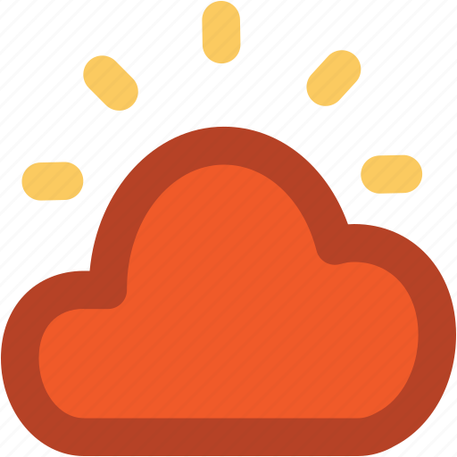 Cloud, clouded, cloudy, forecast, partly sunny, sunlight, weather icon - Download on Iconfinder