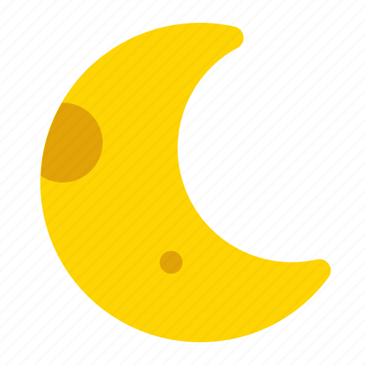 Crescent, moon, weather, night, half moon icon - Download on Iconfinder