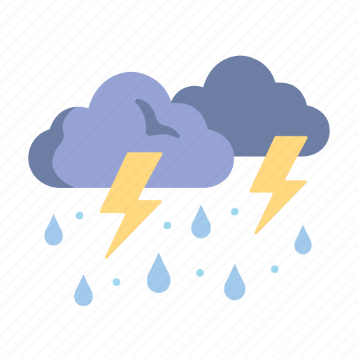 Thunderstorm, thunder, storm, sky, nature, weather, lightning icon - Download on Iconfinder