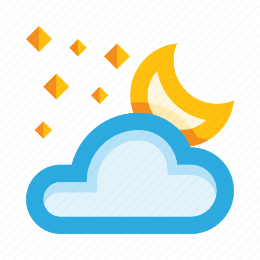 Weather, night, stars, half moon icon - Download on Iconfinder