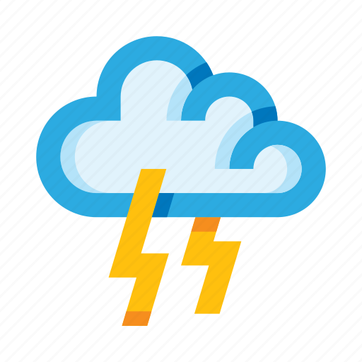 Weather, forecast, thunderstorm, thunder icon - Download on Iconfinder