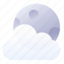 moon, cloud, forecast, space