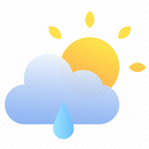 Raindrop, sun, cloud, weather icon - Download on Iconfinder
