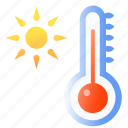 thermometer, heat, hot, weather