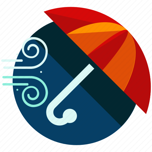 Gust, strong, umbrella, weather, wind icon - Download on Iconfinder