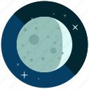 crescent, cycle, moon, night, phase, waxing, weather