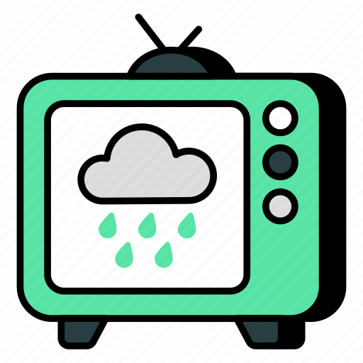 Tv weather forecast, television weather forecast, weather overcast, meteorology, weather prediction icon - Download on Iconfinder