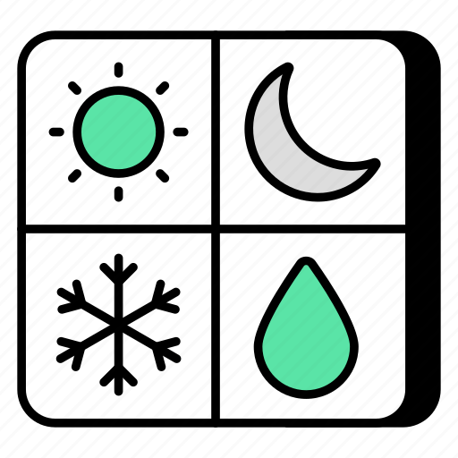 Weather calendar, schedule, daybook, datebook, almanac icon - Download on Iconfinder