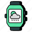 smartwatch weather, smartwatch app, weather forecast, overcast, meteorology 
