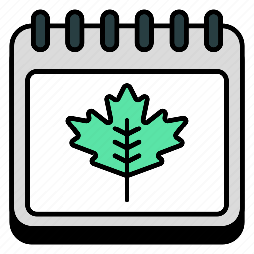 Autumn calendar, daybook, datebook, almanac, schedule icon - Download on Iconfinder