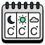 weather almanac, weather calendar, daybook, almanac, weather schedule 