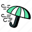 windstorm, umbrella, natural disaster, falling umbrella, meteorology 