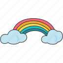 weather, lfcv, cloud, sky, rainbow