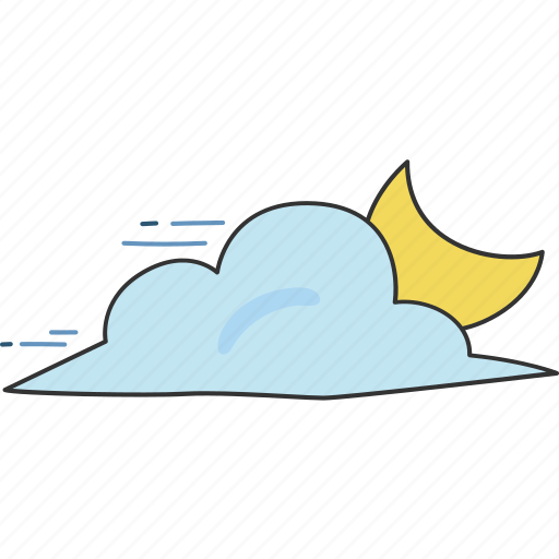 Weather, cloud, sky, moon, night icon - Download on Iconfinder