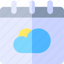 cloud, weather, sky, calendar