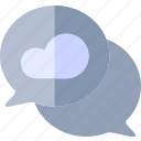 cloud, weather, sky, message, chat
