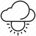 weather, cloud, forecast, information, sign, sun