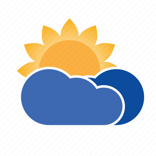 Cloud, forecast, precipitation, sun, weather icon - Download on Iconfinder