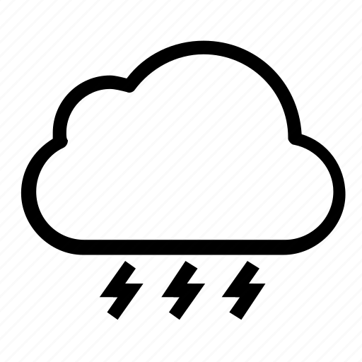 Cloud, forecast, storm, weather, rain, climate icon - Download on Iconfinder