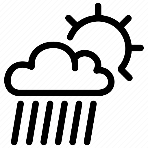 Climate, cloud, heavy, precipitation, rain, shower icon - Download on Iconfinder