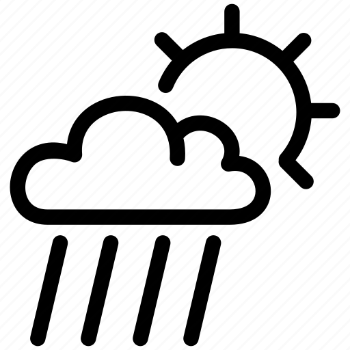 Climate, forecast, moderate, rain, wind icon - Download on Iconfinder