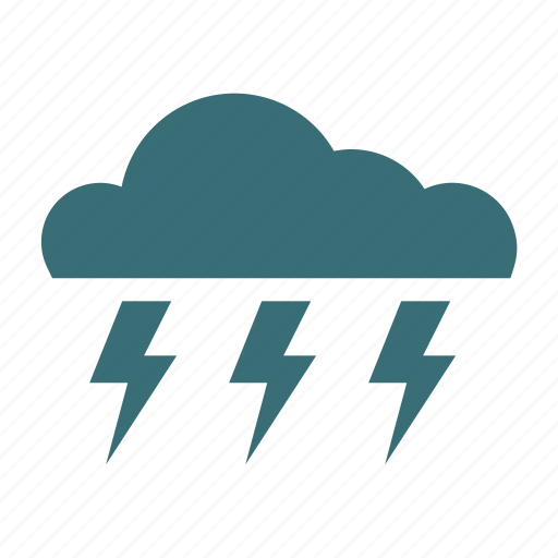 Forecast, lightning, storm, weather icon - Download on Iconfinder