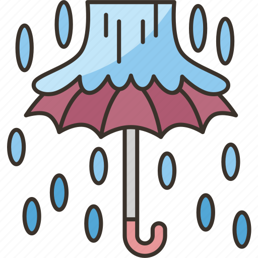 Rain, heavy, umbrella, weather, meteorology icon - Download on Iconfinder