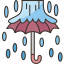 rain, heavy, umbrella, weather, meteorology 