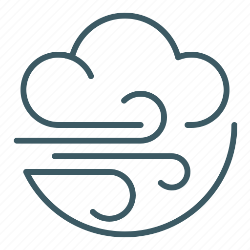 Blow, breezy, cloud, gusty, weather, wind, windy icon - Download on Iconfinder
