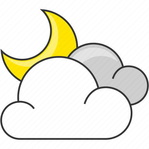 Cloud, crescent, forecast, moon, nature, night icon - Download on Iconfinder