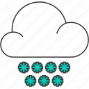 cloud, cloudy, forecast, nature, snow, snowflake, winter