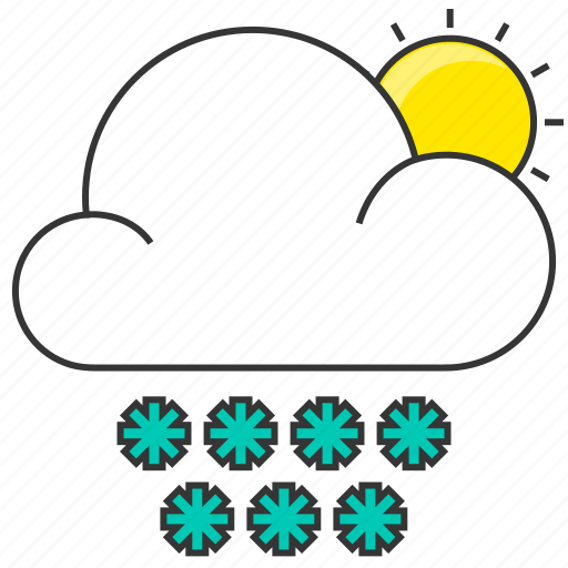 Cloud, forecast, nature, show, snowflake, sun icon - Download on Iconfinder