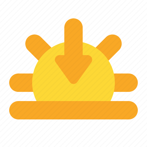 Afternoon, sun, sunset, weather icon - Download on Iconfinder