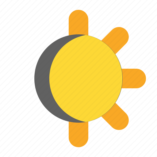 Day, eclipsed, sun, weather icon - Download on Iconfinder