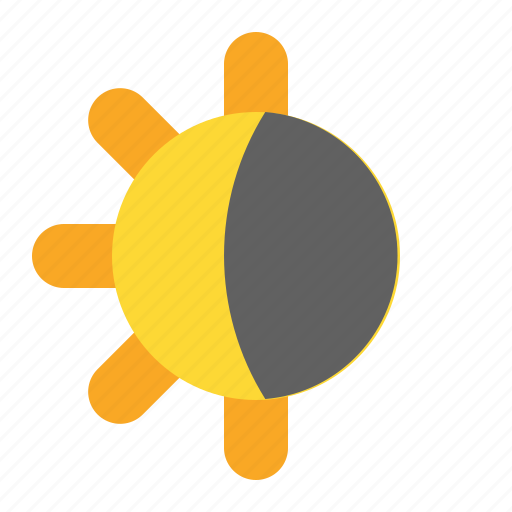 Day, eclipsed, sun, weather icon - Download on Iconfinder