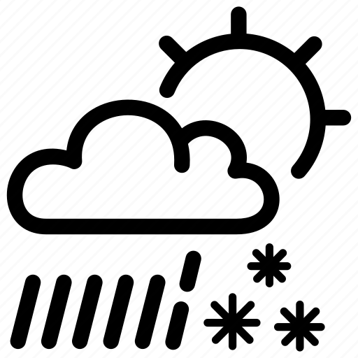 Considerable, freezing, rain, raining, snow, winter icon - Download on Iconfinder