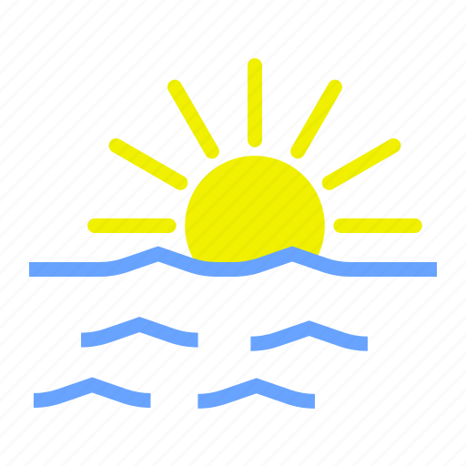 Calm, sea, smooth, sun, weather icon - Download on Iconfinder