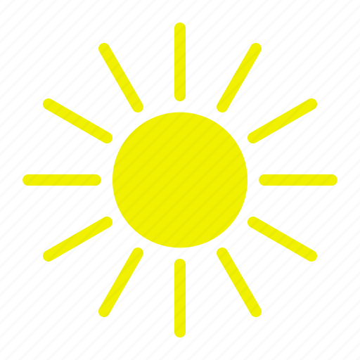 Beautiful, hot, sun, warm, weather icon