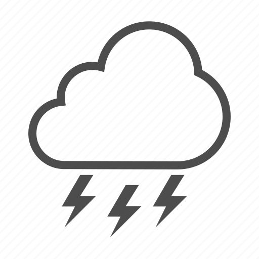 Cloud, lightning, storm, thunder, weather icon - Download on Iconfinder