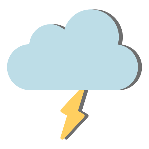Flash, forecast, lightning, thunder, weather icon - Free download
