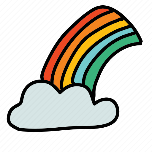 Cloud, colour, rainbow, weather icon - Download on Iconfinder