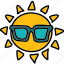 cool, forecast, glasses, sun, weather 