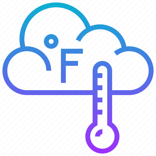 Climate, cloud, fahrenheit, season, thermometer, weather icon - Download on Iconfinder