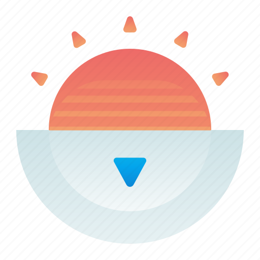 Forecast, sun, sunset, time, weather icon - Download on Iconfinder